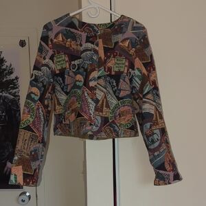 Gorgeous Vintage 90's Barry Ellen Fully Reversible Jacket